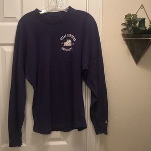 TCU long sleeve tee